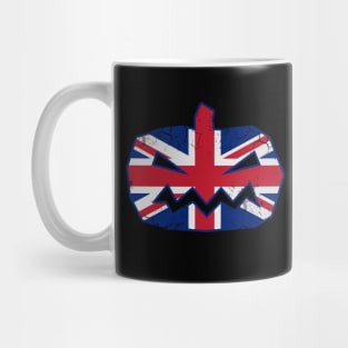 Halloween Pumpkin Union Jack Flag Great Britain British Mug